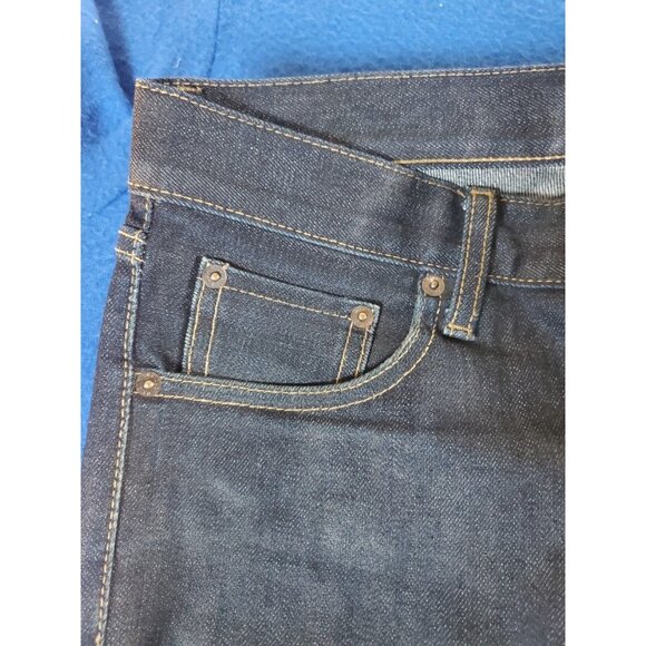 Uniqlo Selvedge Denim Jeans Slim Fit Pants Yellow Stiches Women's Size 30 - Picture 15 of 16